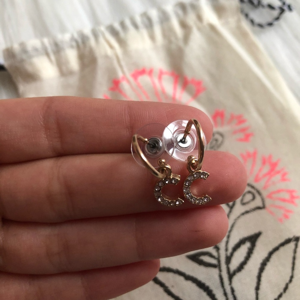 “C” post earrings